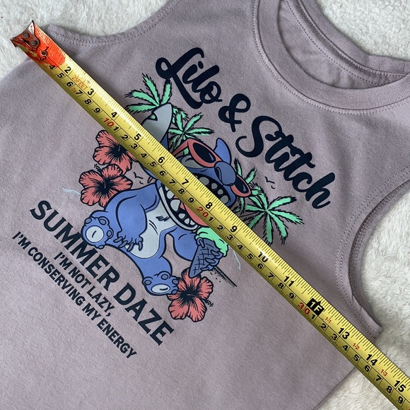 Disney Stitch Gray Tank Top 6/7 EUC Lilo & Stitch Small - Picture 6 of 8